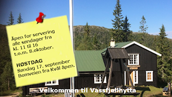 Vassfjellhytta høsten 2017